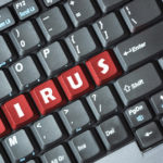 Virus on keyboard